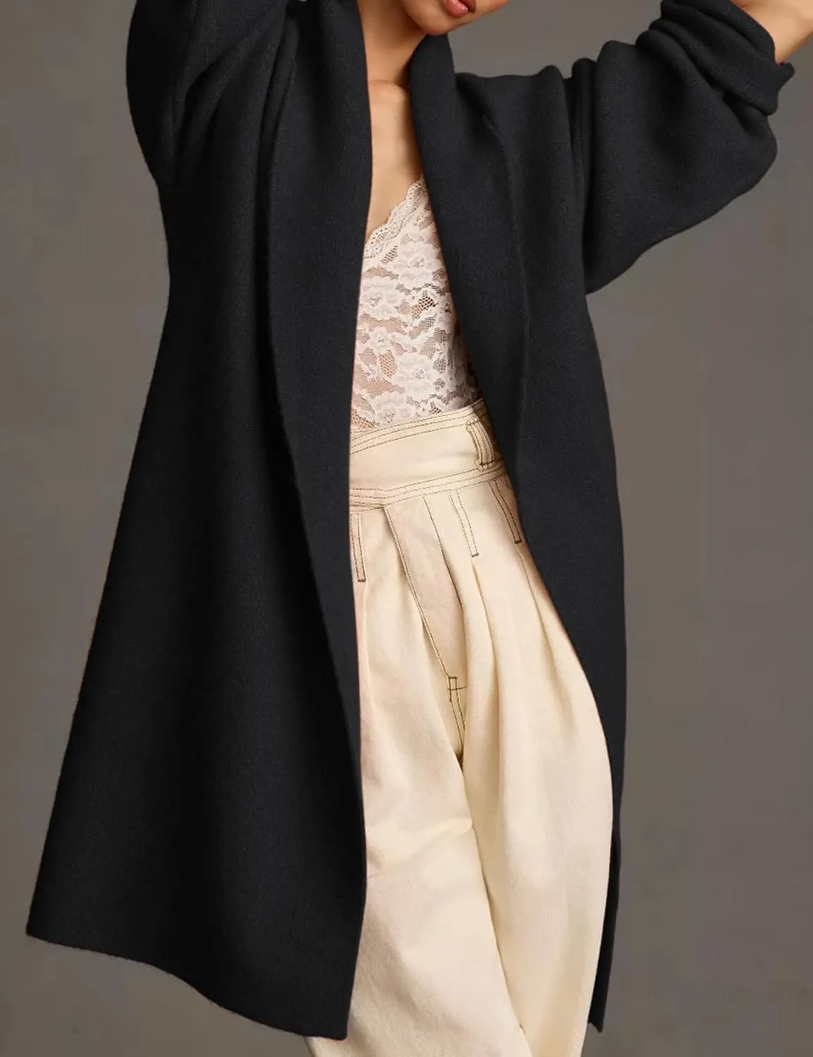 Arssm Womens Long Cardigan Oversized Chunky Open Front Sweaters Slouchy Knit Long Sleeve Fall Coat 2024 Trendy Jackets
