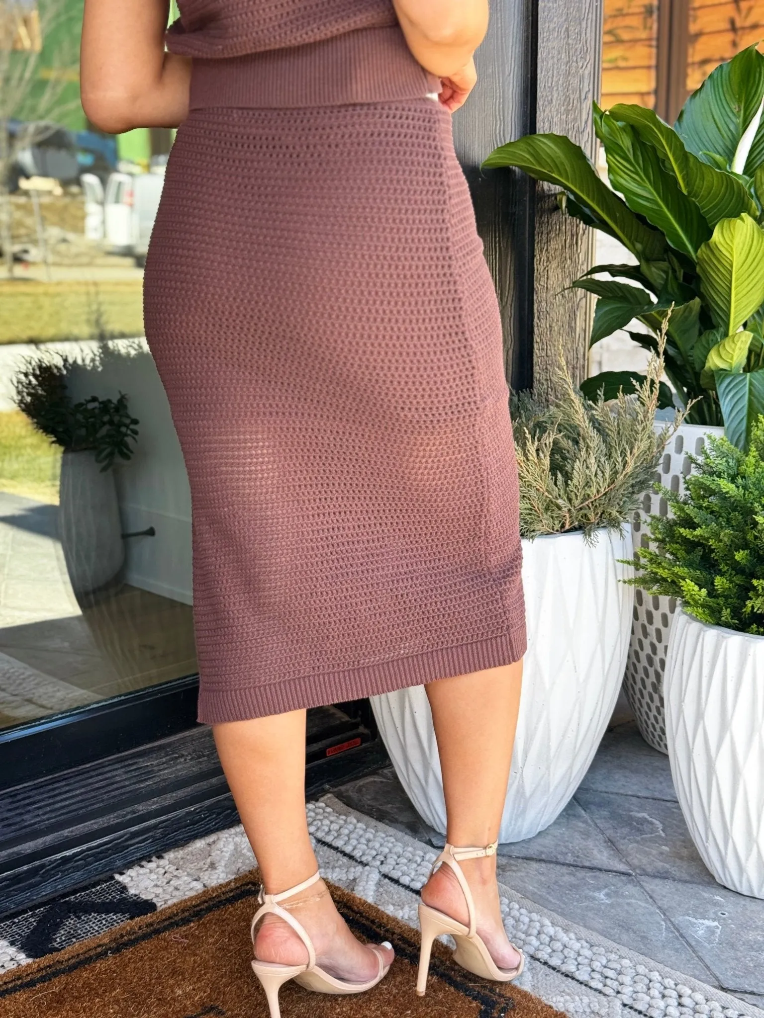 Cora Skirt (Sepia Brown)