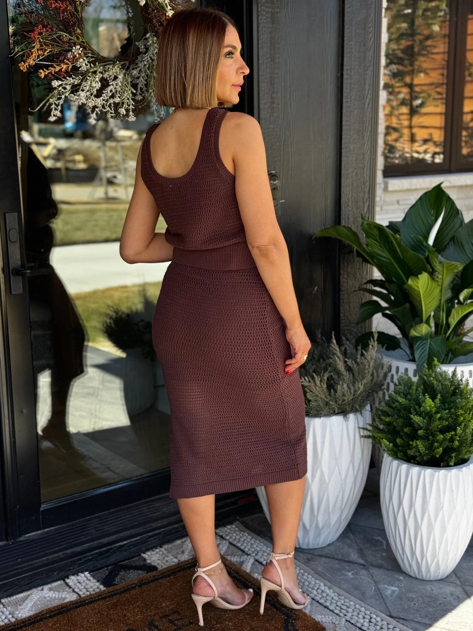 Cora Skirt (Sepia Brown)