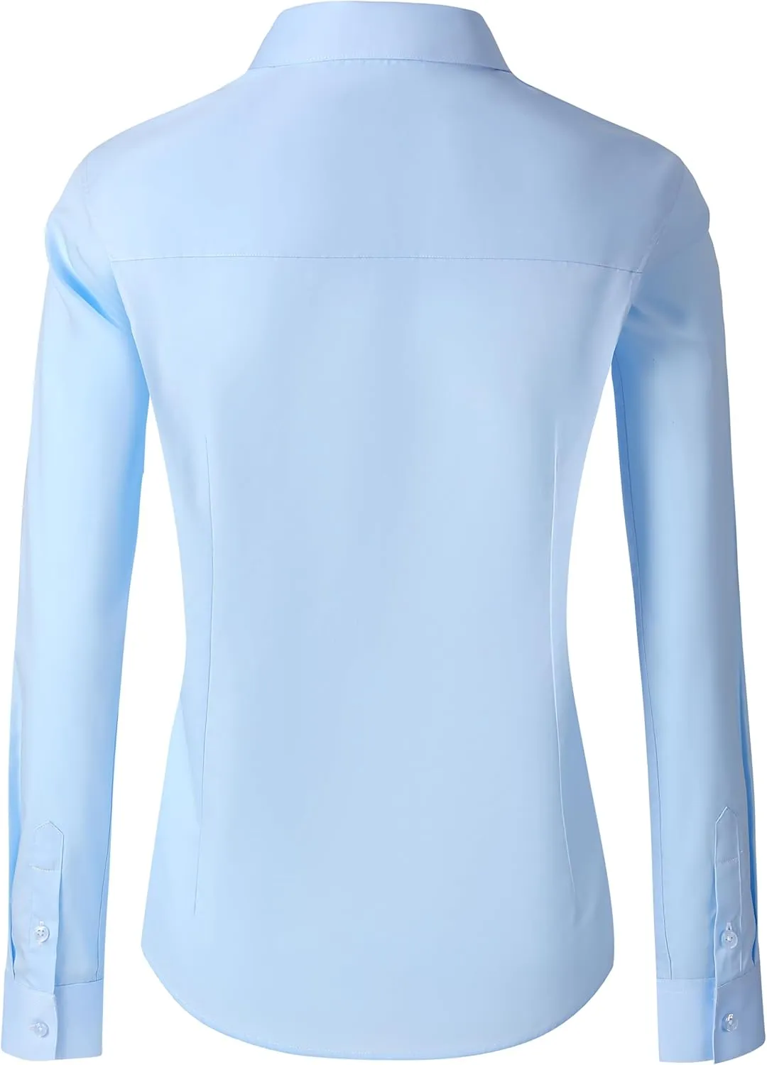 CUNLIN Womens Cotton Button Down Shirts for Women Fitted Long Sleeve Formal Dress Shirt Work Blouses Tops