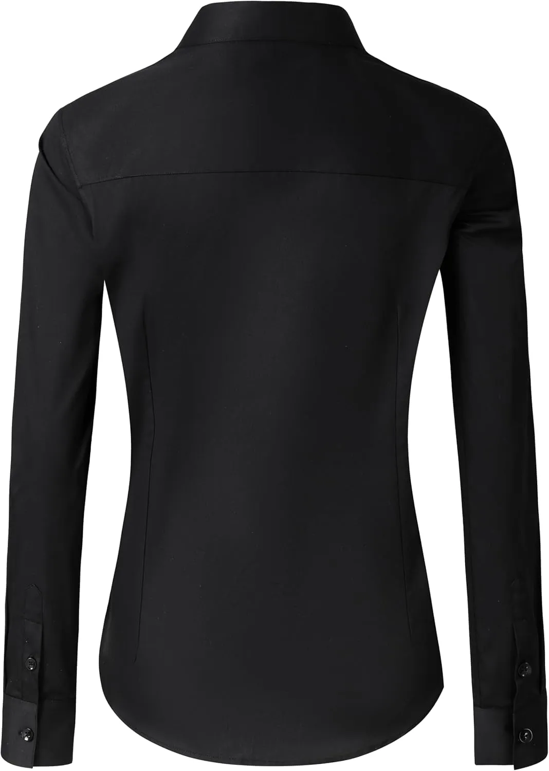 CUNLIN Womens Cotton Button Down Shirts for Women Fitted Long Sleeve Formal Dress Shirt Work Blouses Tops