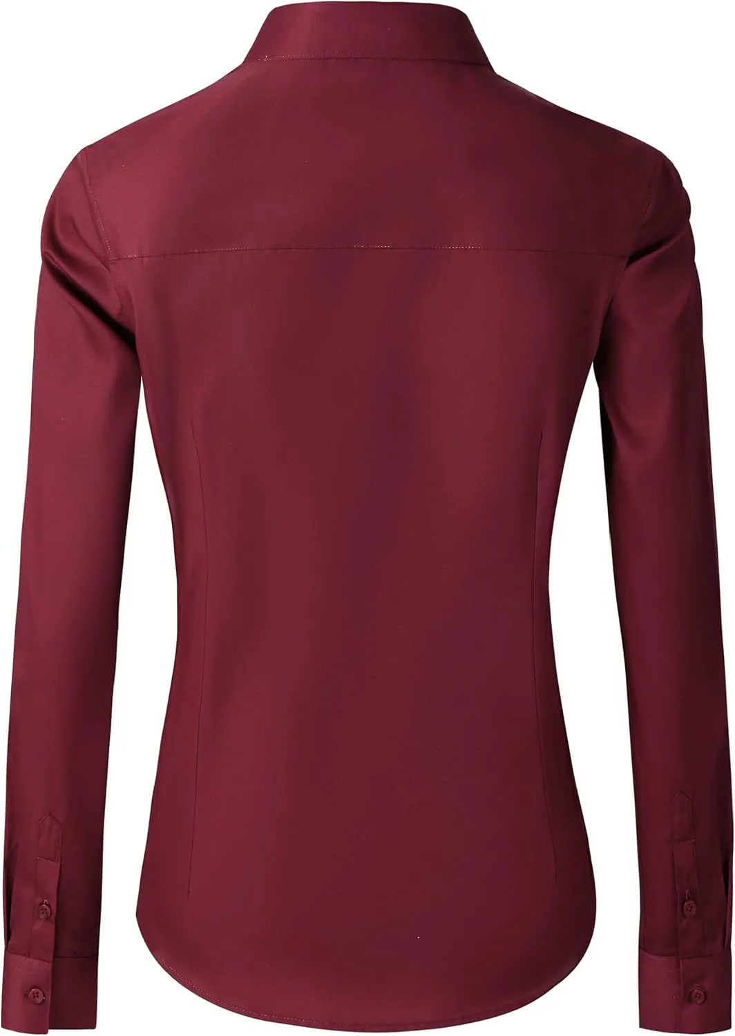 CUNLIN Womens Cotton Button Down Shirts for Women Fitted Long Sleeve Formal Dress Shirt Work Blouses Tops