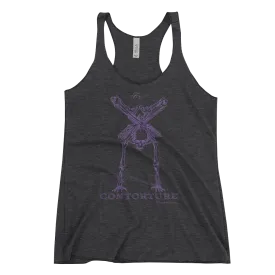 EuroWomen's Racerback Tank: Black Sabbath Purple