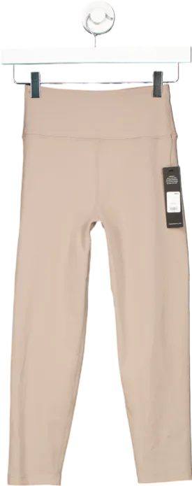 Fashion Nova Taupe Flexibility Super Soft Capri Active Legging UK XS