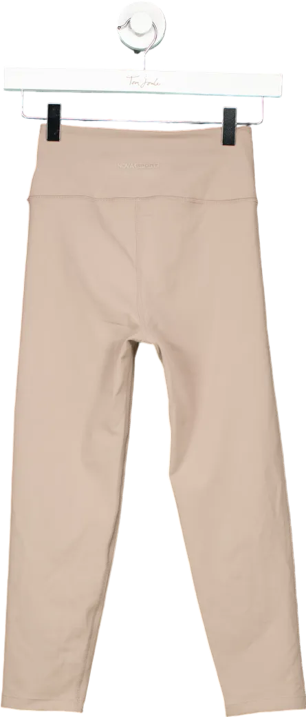 Fashion Nova Taupe Flexibility Super Soft Capri Active Legging UK XS