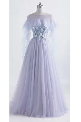 Flowy Tulle Lilac 8th Grade Formal Dress Prom Dress ,21121318