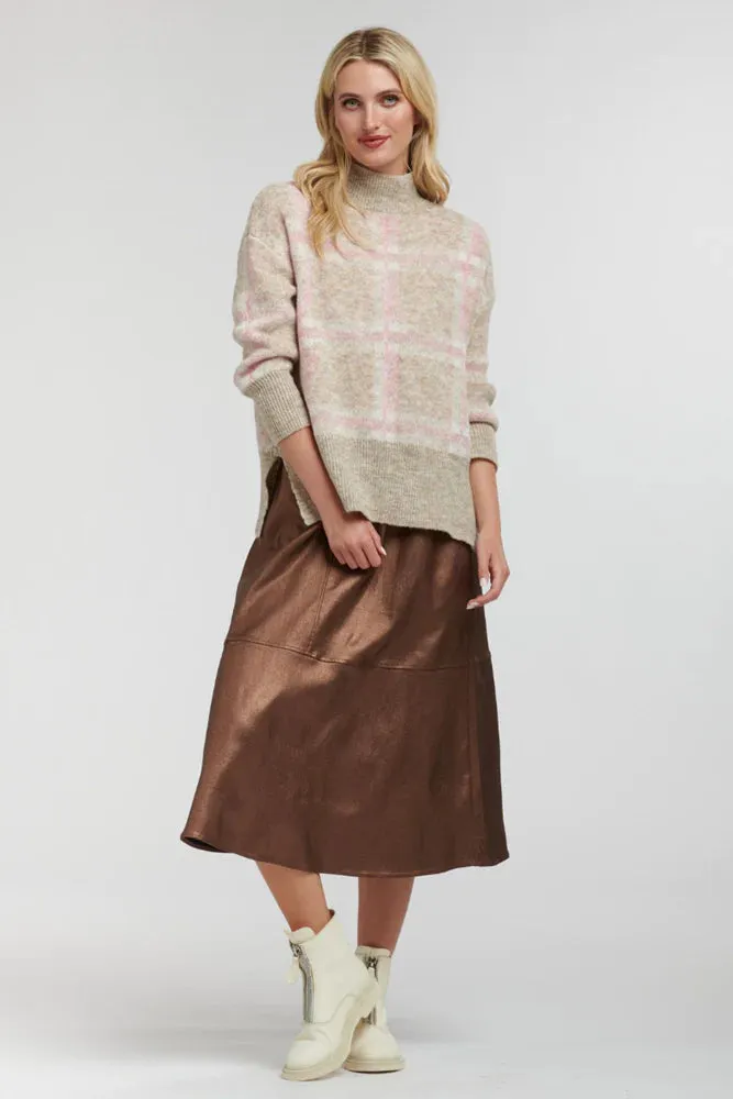 Shine Your Way Skirt - Copper