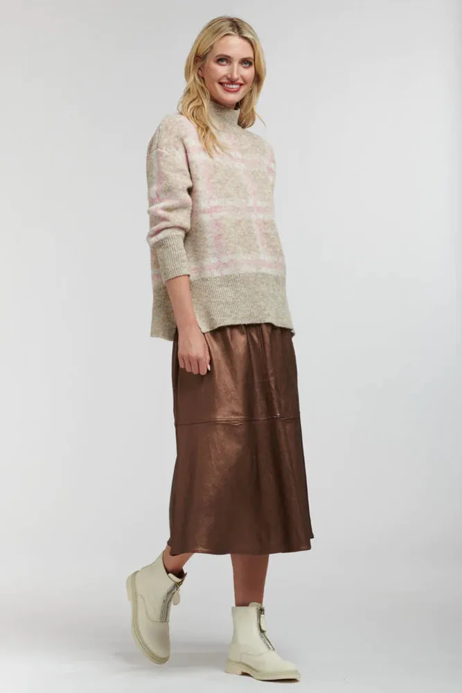 Shine Your Way Skirt - Copper