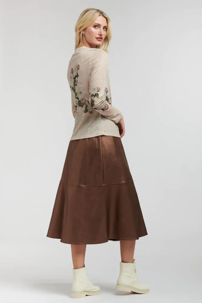 Shine Your Way Skirt - Copper