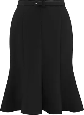 Women's Fishtail Skirts Formal High Waist Ruffle Mini Skirt
