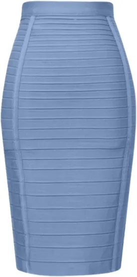 Women's Wrap Skirt Bodycon Pencil Skirts High Waist Knee Length Back Zipper Business Bandage Sexy Solid Color Skirt