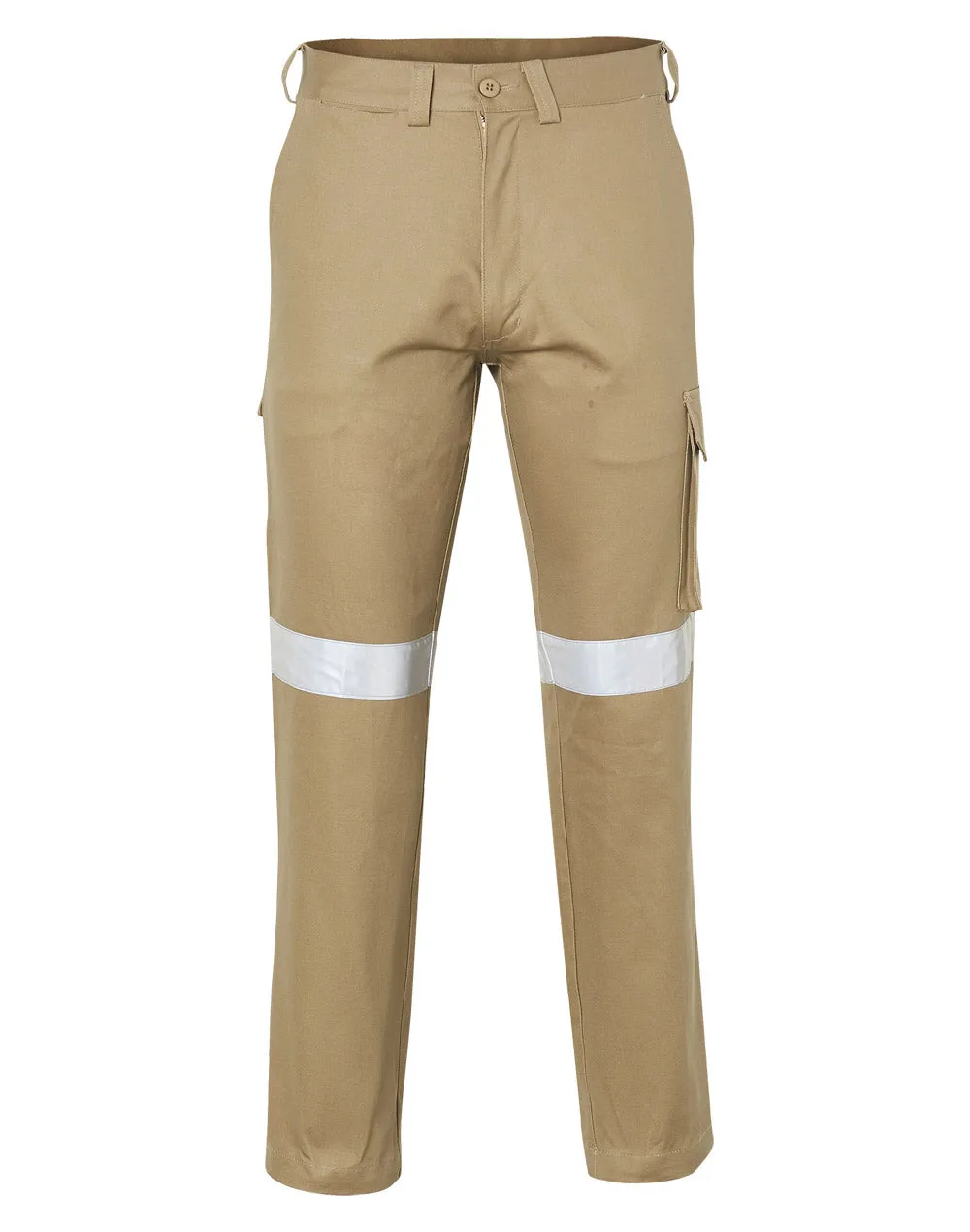 WP08HV Pre-Shrunk Drill Pants With 3m Tapes Stout Size